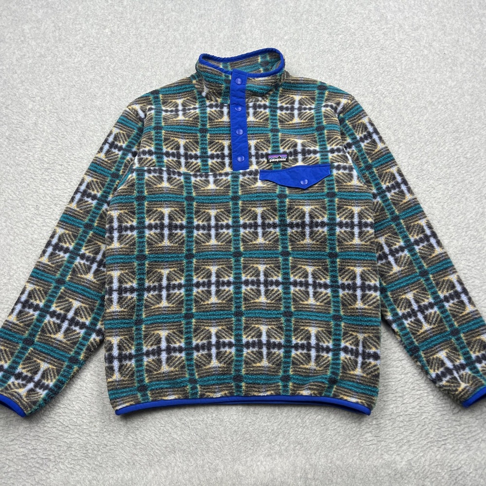 Patagonia Synchilla Snap-T Fleece Kids XL* Snow Beam Pale Periwinkle Pullover
